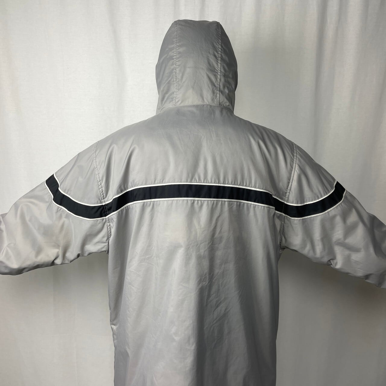 00年代 NIKE ナイキ スウォッシュロゴ刺繍 リバーシブル フリース