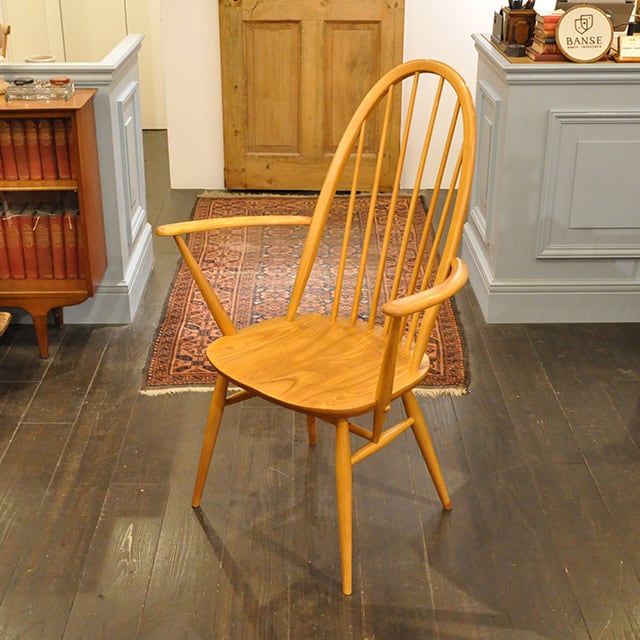 Ercol Quaker Arm Chair / アーコール クエーカー アーム チェア / 1911-0086 | BANSE -  大阪箕面市アンティーク・ヴィンテージ家具・雑貨・食器・オブジェ・フラワーベースの専門店