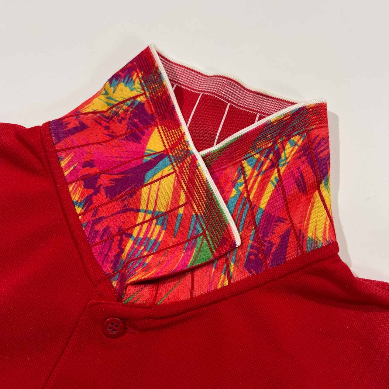 KENZO GOLF ケンゾー ゴルフ 襟裏総柄 半袖 ポロシャツ サイズ 4 /レッド/メンズ/ビンテージ