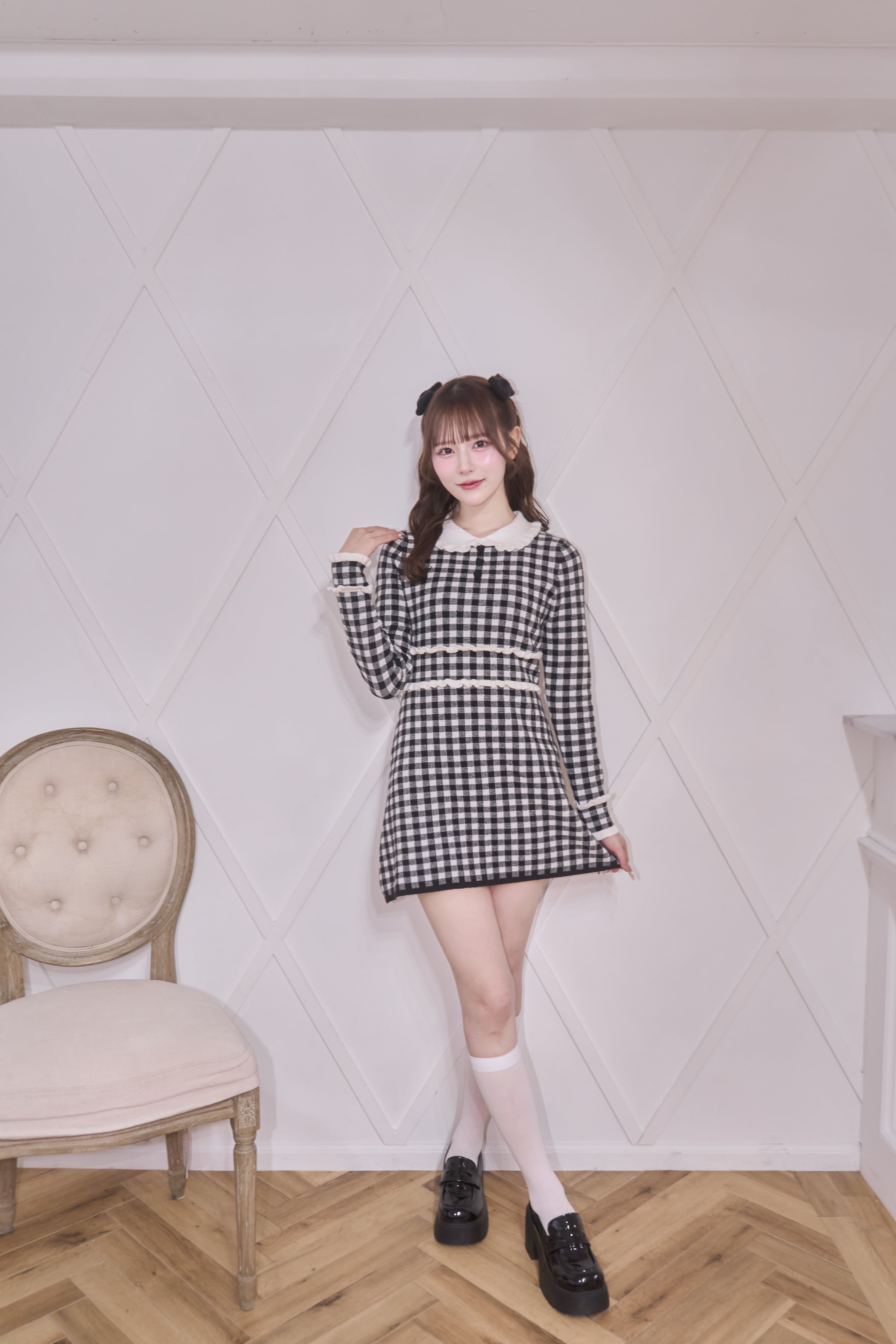 bebe frill knit op