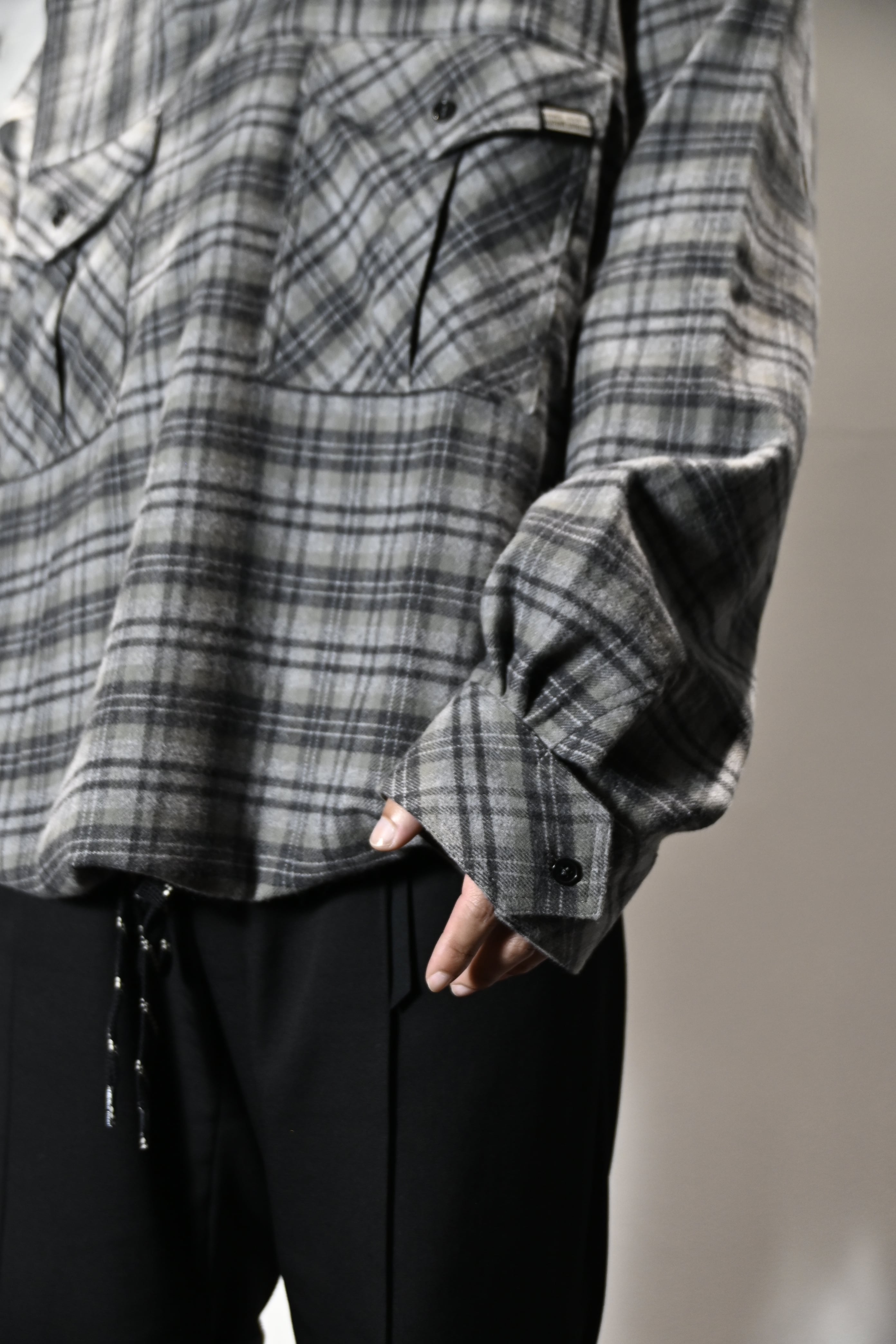 25AW】MARTINE ROSE マーティンローズ / HOODED SHIRT / シャツ