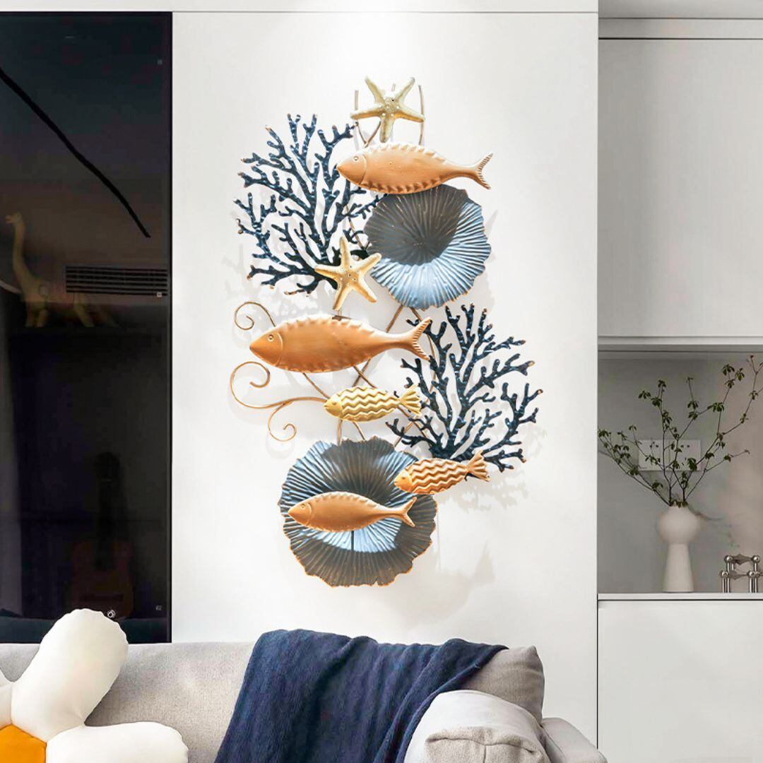 ウォール アート 魚 オーシャンスタイル クリエイティブ おしゃれ