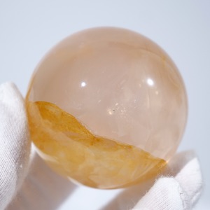 ゴールデンヒーラー イエローヘマタイト ローズクォーツ / スフィア【φ4.5cm】