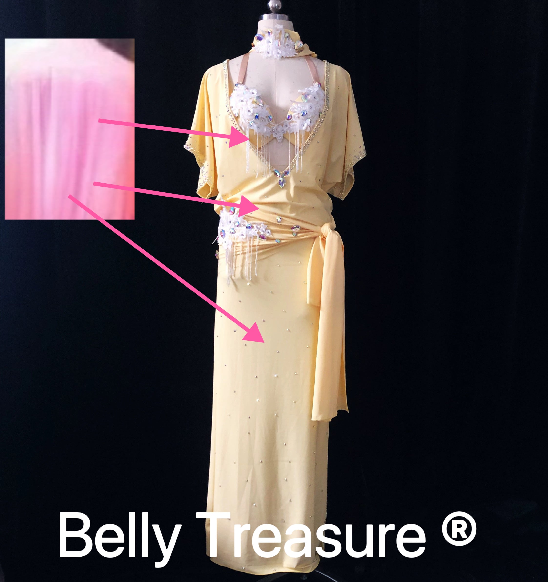 バラディドレス オーダーメイド衣装 DWH 001 202308ライトピンクバージョン