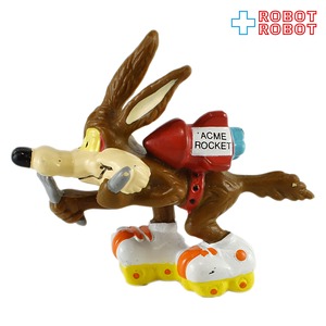 アプローズ ワーナーブラザーズ ルーニー・テューンズ ワイリー・コヨーテ アクメロケットスケート 濃茶色 PVC フィギュア