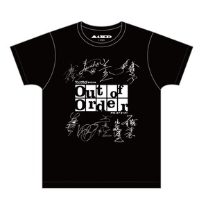 ラフィングライブ第五回公演「Out of Order」コラボTシャツ（黒）【お渡し会付】（キャンセル不可）