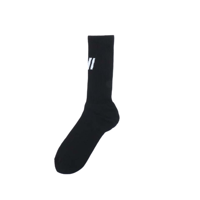 GINRHYMES/"TRIPLE SLASH"SOCKS/BLACK