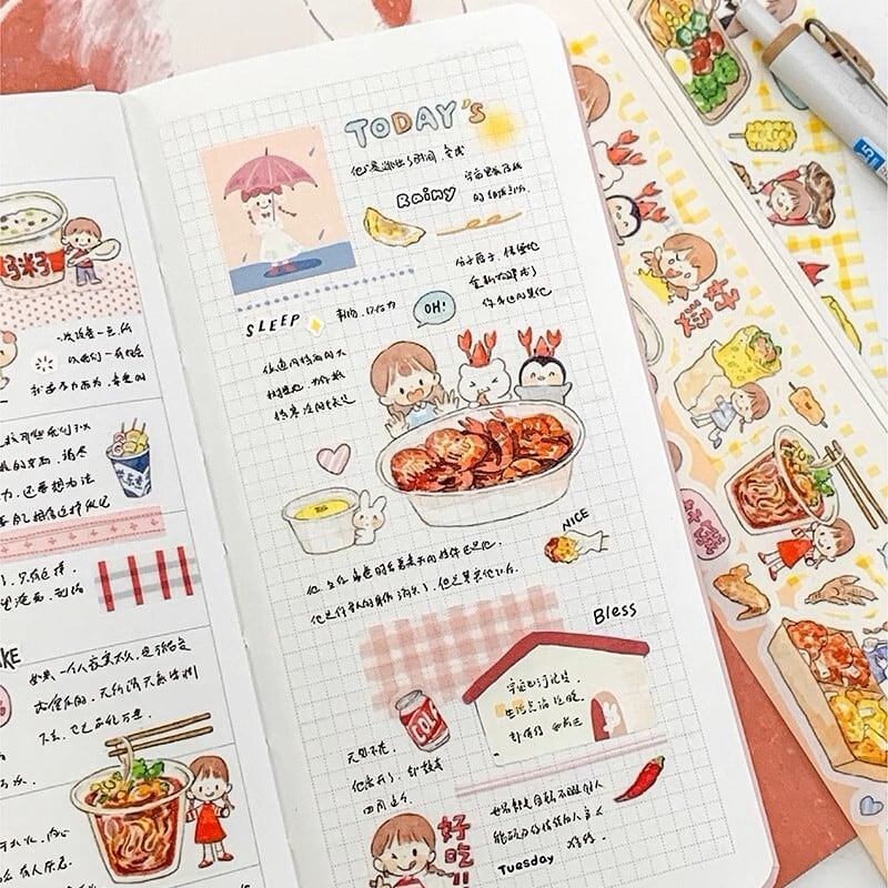 カット商品】ae63 molinta Food Delivery マスキングテープ | ぽむぽむ