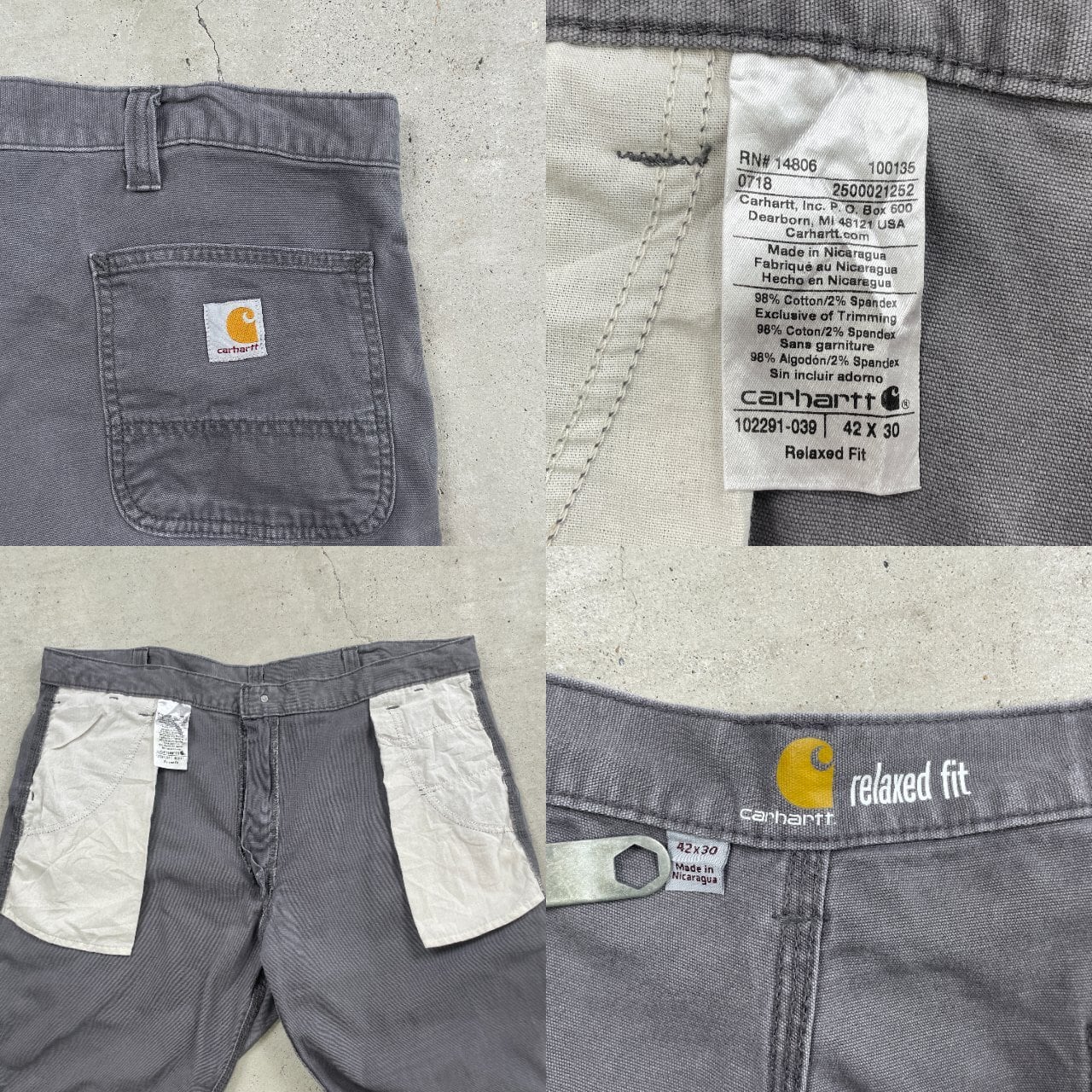 Carhartt カーハート RELAXED FIT コットン ペインターパンツ 102291