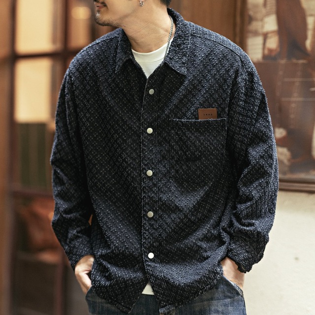 Vintage fringe check shirt