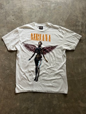 NIRVANA IN UTERO ニルヴァーナ Tシャツ L ホワイト 白
