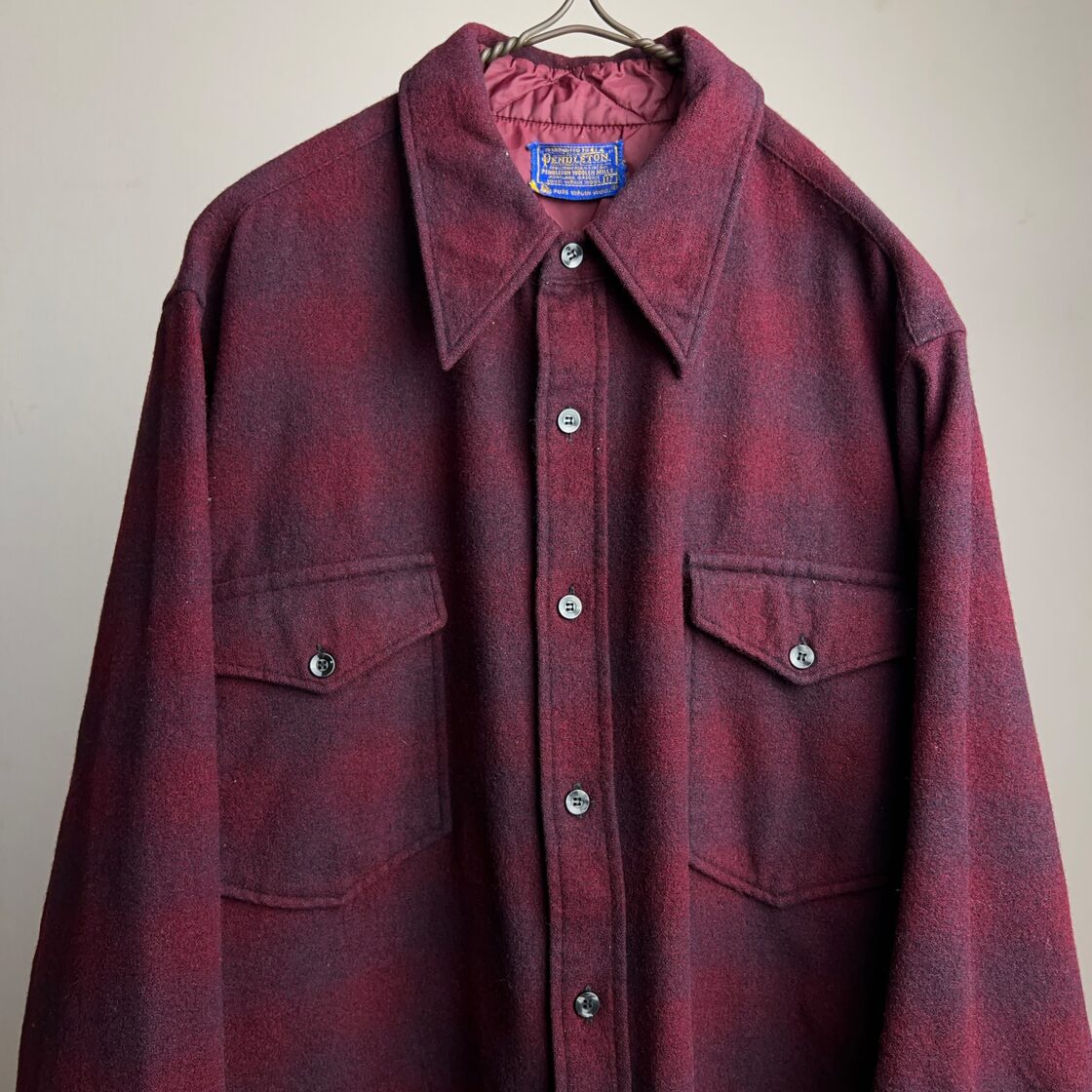 60s おおきかっ vintage PENNYS ombre check swingtop