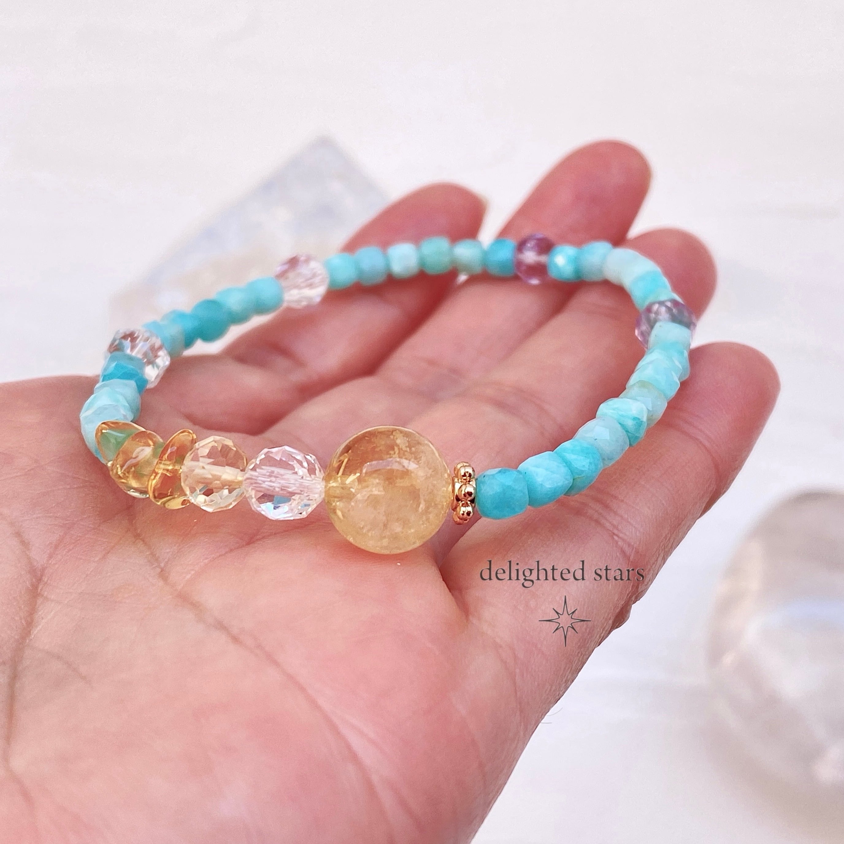 ⭐︎【天然】タイチンルチルクオーツ ブレスレット 11mm 広がり  