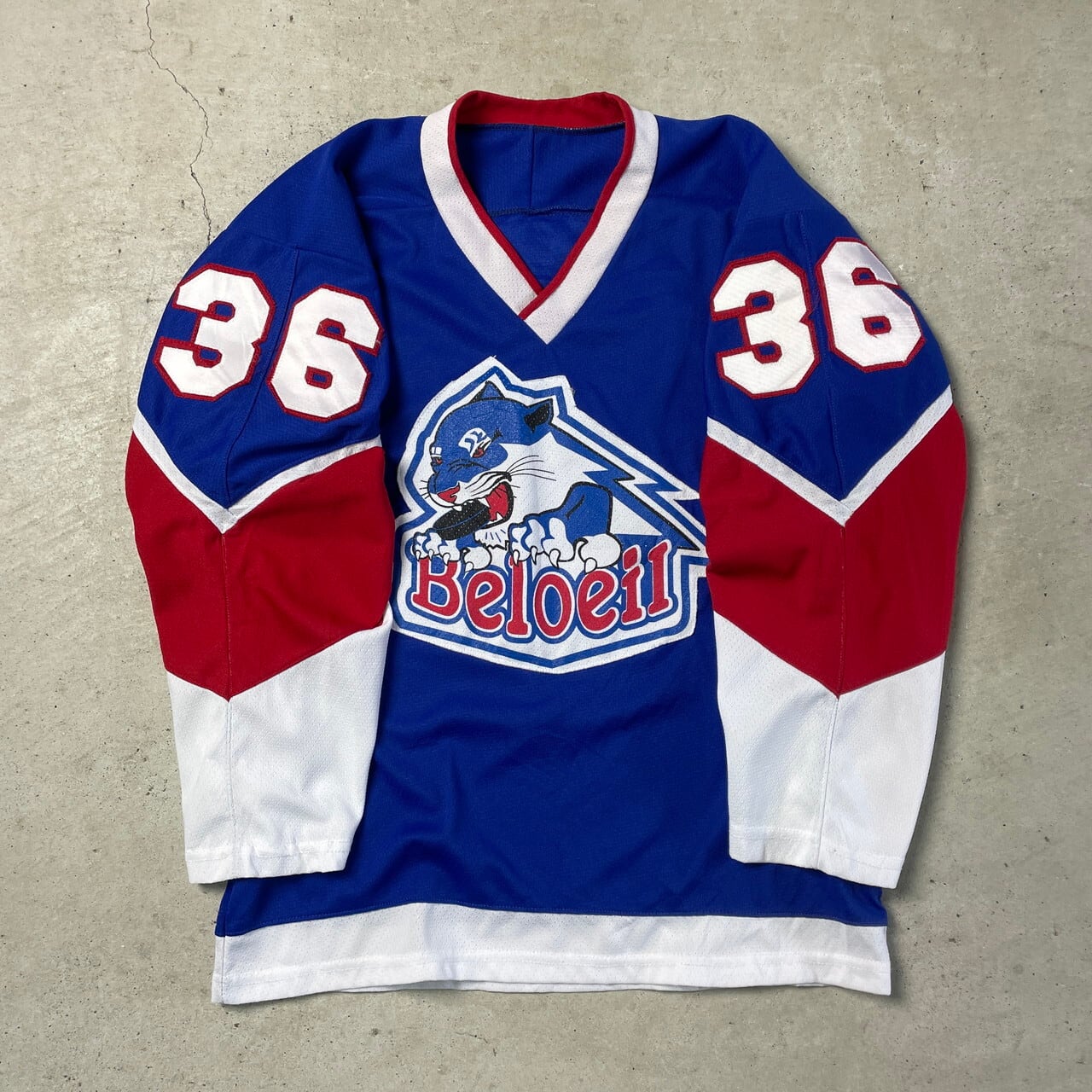 90年代 K1 SPORTSWEAR ホッケー ゲームシャツ ユニフォーム ブルー