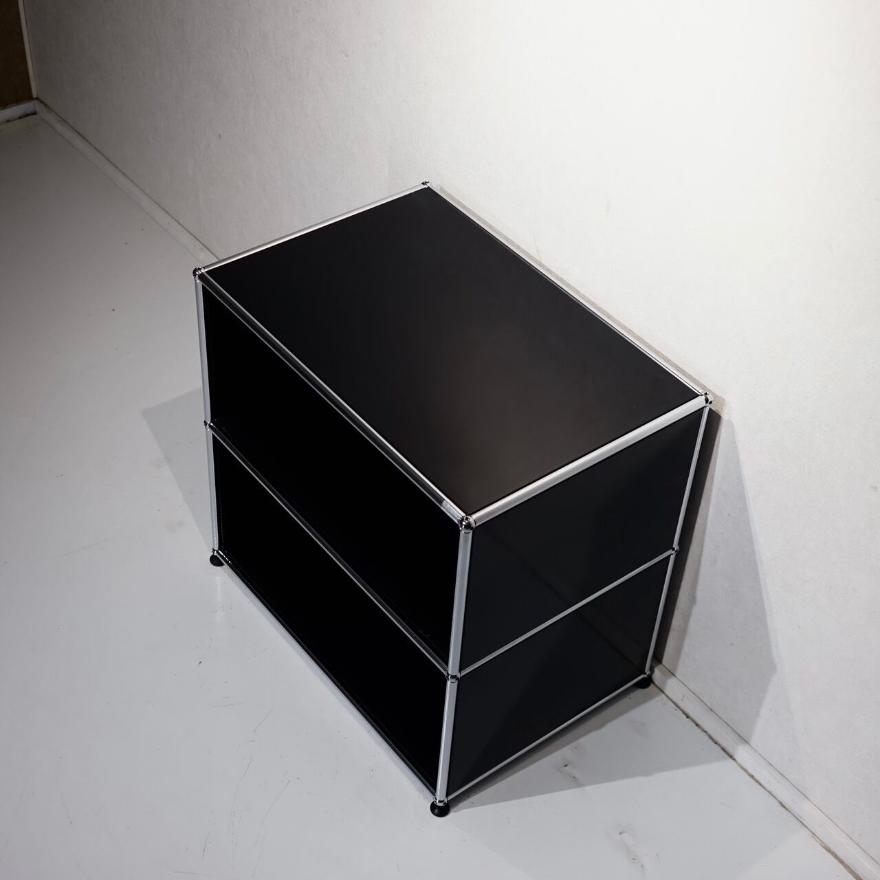 USM Haller １列２段サイドボード 色：黒 USM Haller ハラー キャビネット サイドボード 1列2段 ユニットラック