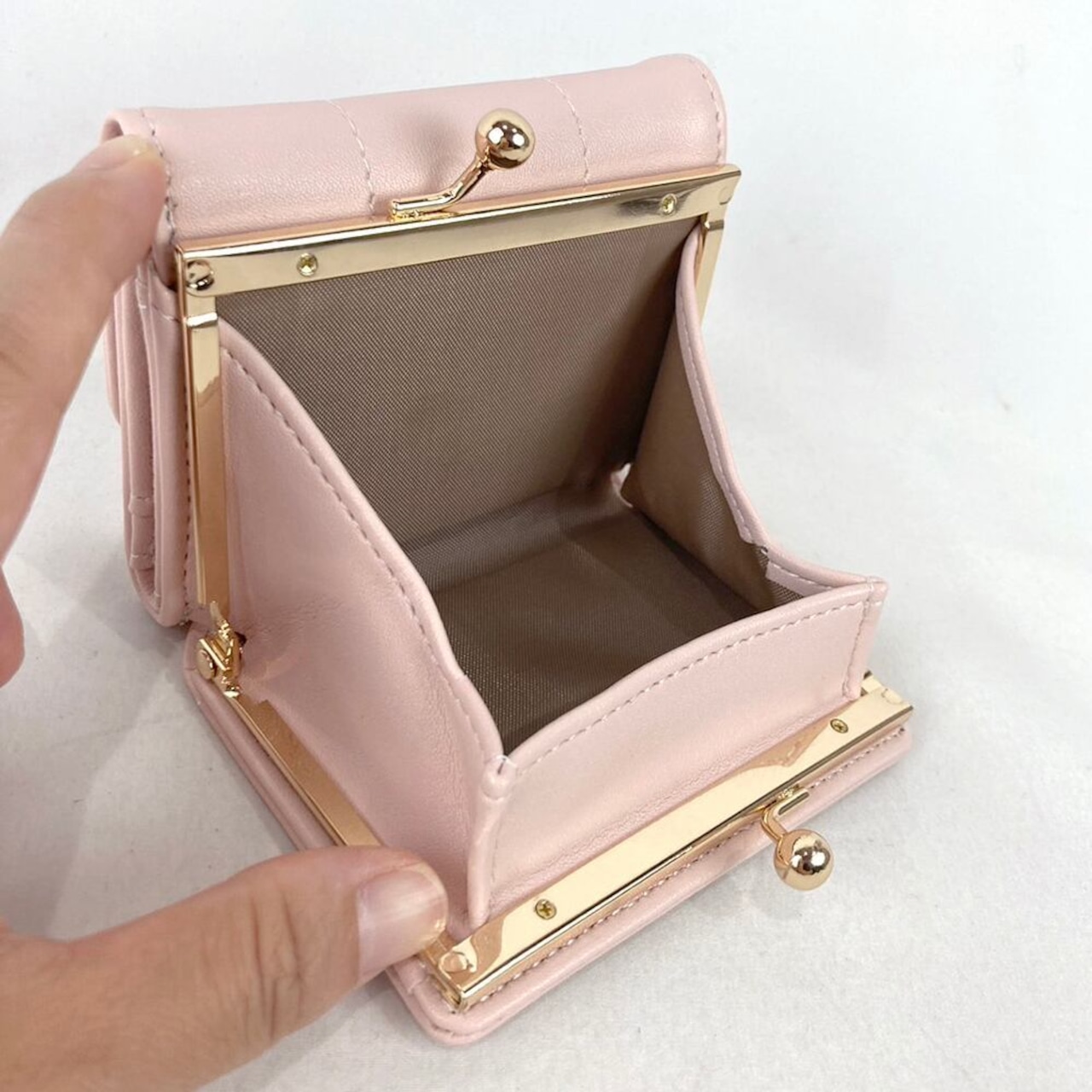 メリーゴーランド がま口３つ折財布 コンパクト ミニ財布  ガールズ レディス  JW-0586の画像05