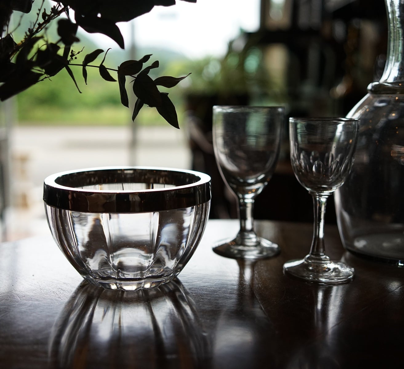 ボヘミアンカットグラス500PK3個 ボヘミアングラス 500PKカット 灰皿