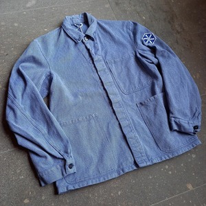 スイス製 Spilag ワッペン付き デニムカバーオール used [102137]