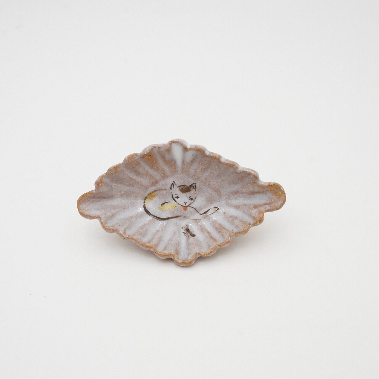 【陶彩工房Canoe】菱豆皿 43