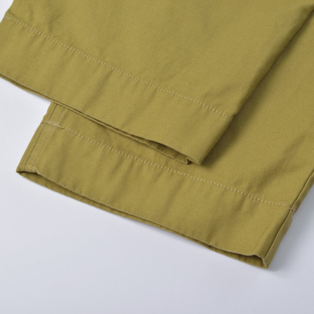 Fabrique en planete terre ファブリケアンプラネテール サイドゴムスリムパンツ・オリーブグリーン