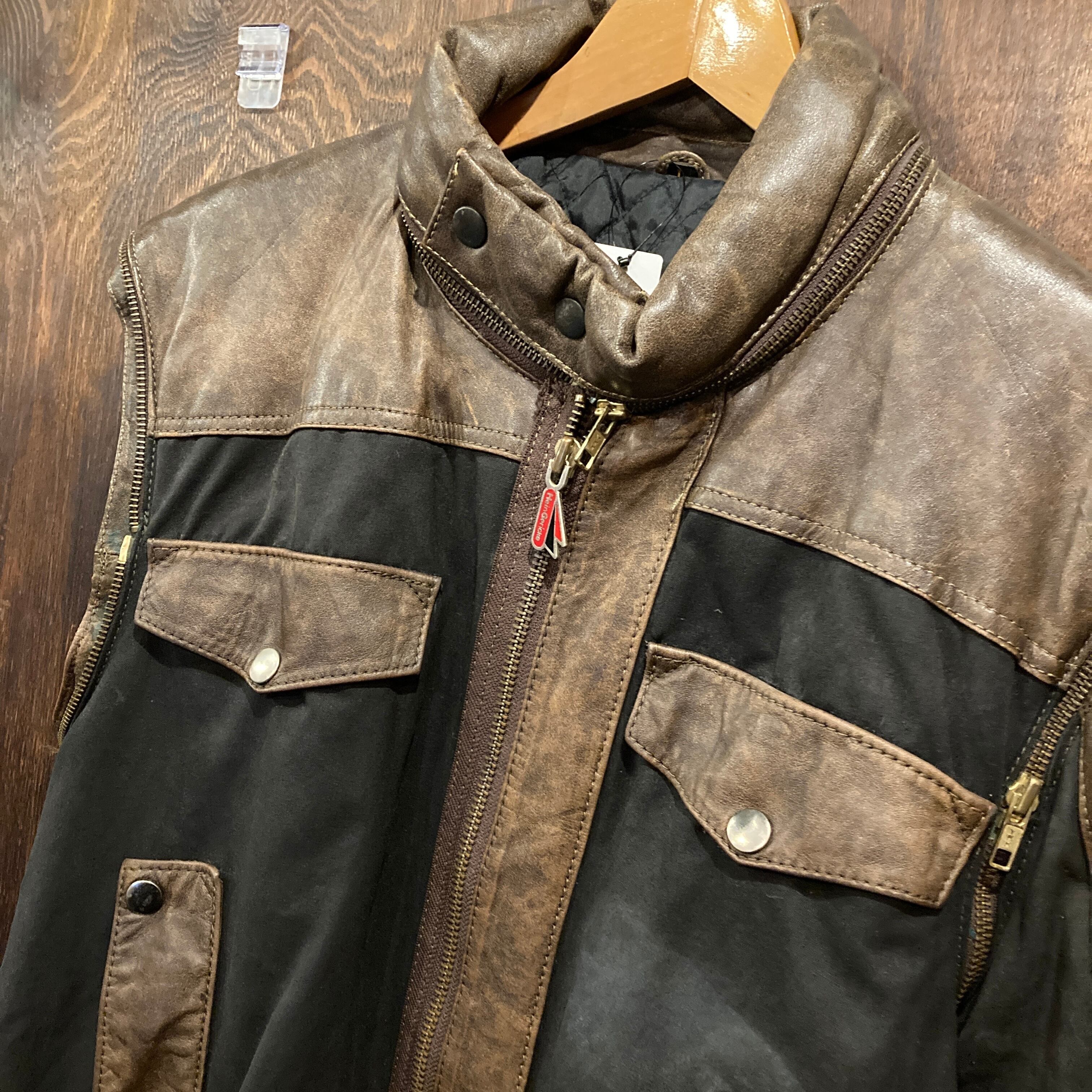 Hein Gericke ハインゲリック レザージャケット スタンドカラー L