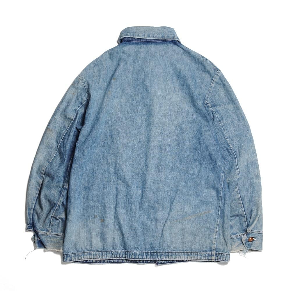 【before half century Vintages(ビフォーハーフセンチュリーヴィンテージ)】60's VINTAGE DENIM  COVERALL 60年代ヴィンテージデ二ムカバーオール | USA SAY powered by BASE