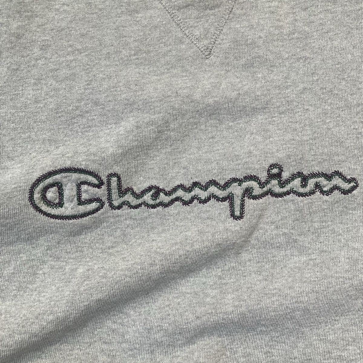 90s USA製 Champion スウェット 刺繍ロゴ リブライン スウェット M
