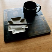 藤野征一郎　市松敷板　S 大柄(赤)　Seiichiro Fujino   Ichimatsu Pattern Display Board – S (Large Motif, Red)　［2104150000120］