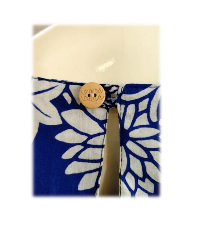 468 1点物 テントラインワンピース 青い浴衣 ジャンパースカート 浴衣