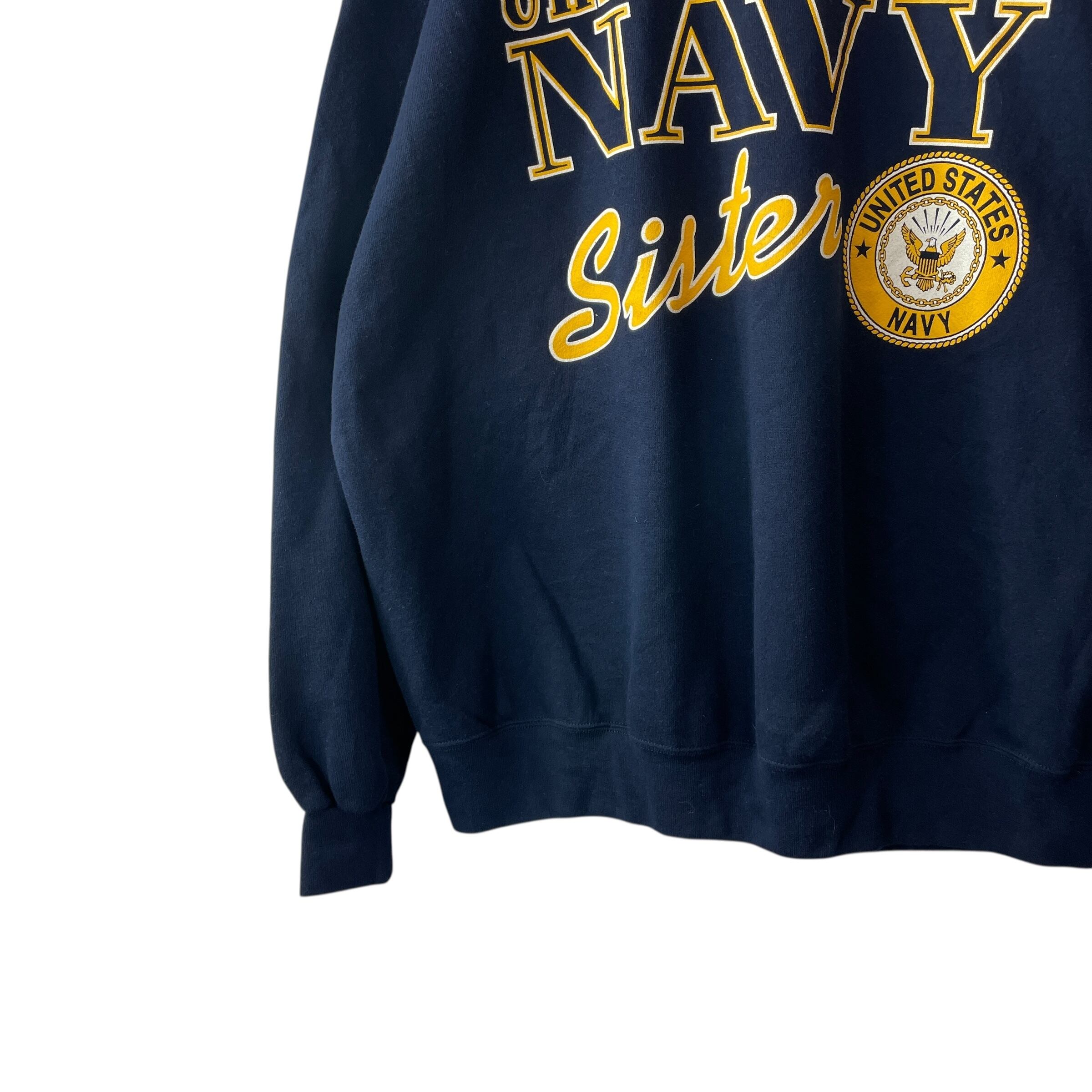 ビッグサイズ 90sUSA製 NAVY アメリカ海軍 スウェット 裏起毛 2XL