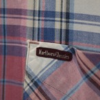 90s Marlboro チェックシャツ　マルボロ　ピンク　M