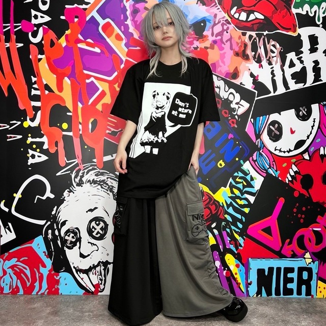 4POCKET BIG SILHOUETTE TWO-TONE WIDE PANTS【GAMING】