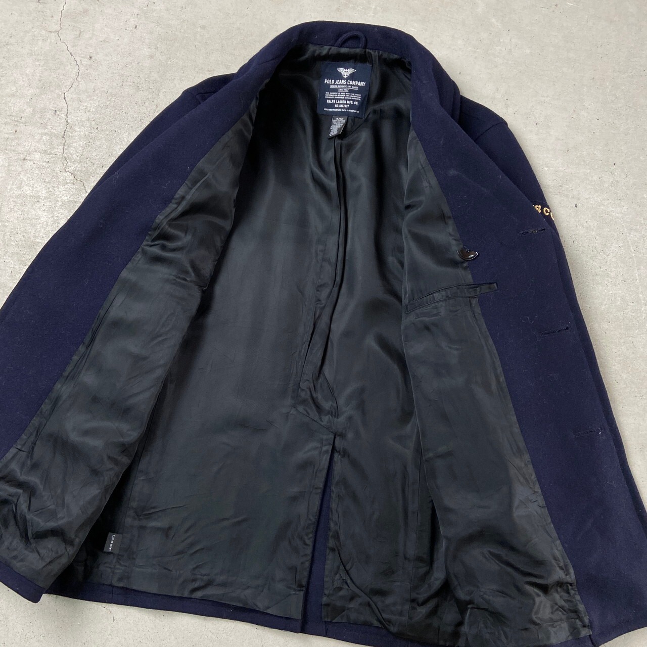 POLO JEANS COMPANY U.S.R.L ポロジーンズ Pコート ウールコート 