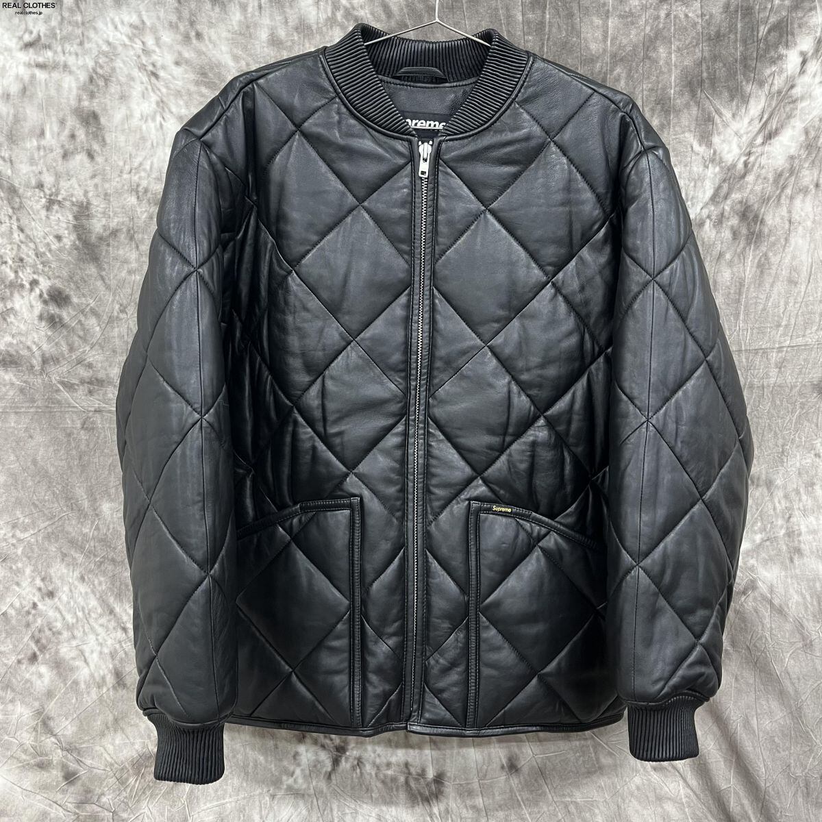 Supreme/シュプリーム【22AW】Quilted Leather Work Jacket/キルテッド レザー ワーク ジャケット/XL