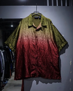 【add (C) vintage】Beautiful Gradation Vintage S/S Wrinkle Shirt