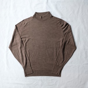 90s YVES SAINT LAURENT "JOHN SMEDLEY製" MOCNECK KNIT