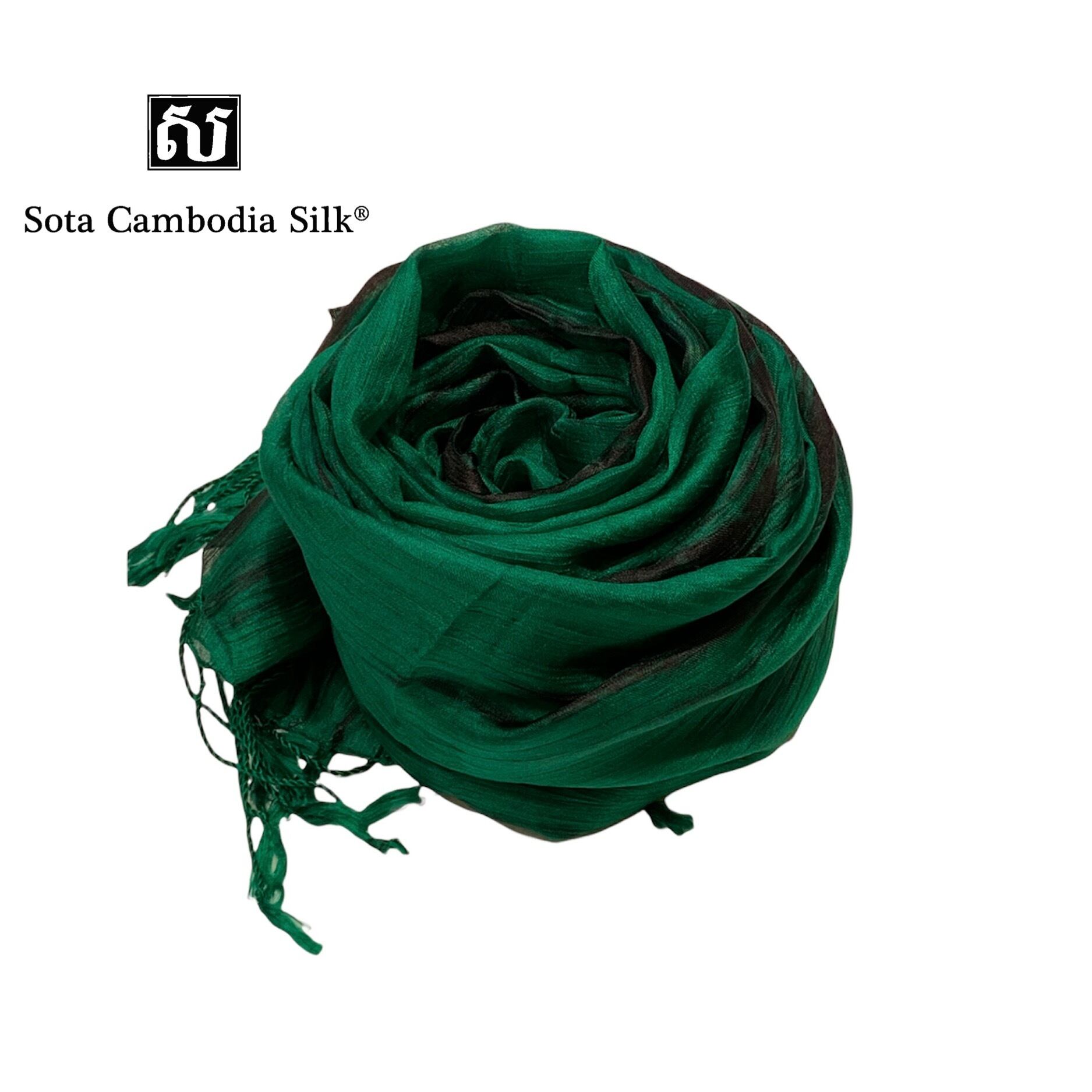 【完売】ストール シルクストール 軽いストール【新作】プレミアムストール シルクストール エアリーストール グリーン ソウタカンボジアシルク カンボジアシルク シルク