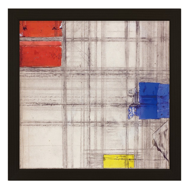[額縁付き] Study for a Composition ピート・モンドリアン アートポスター 223×223mm 天然木 ポスターフレーム 木製 絵画 名画 日本製 APFS111