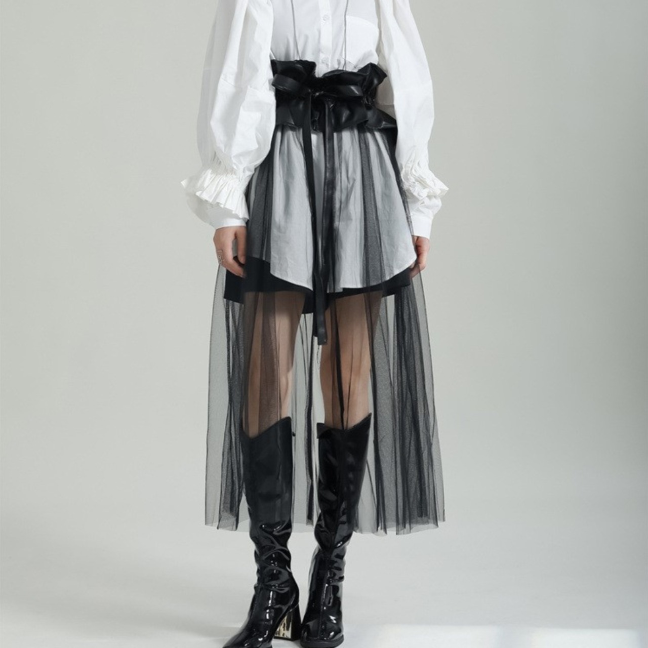 PU mesh waist belt(ME005)