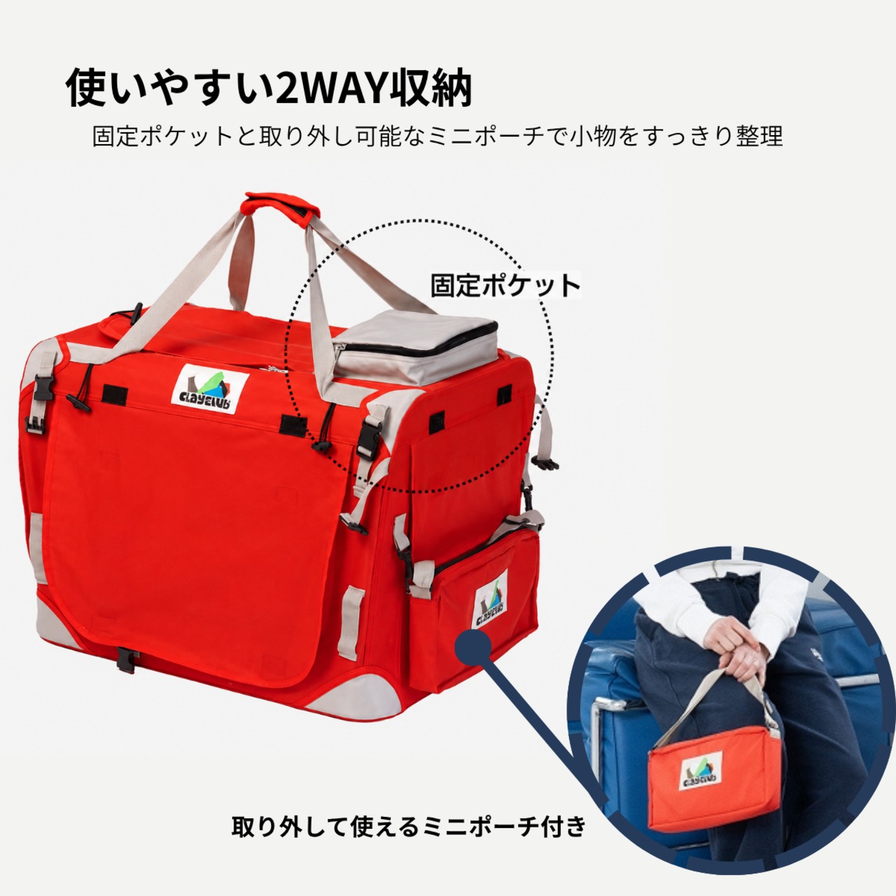 〈PUPPYGALLERY公式〉※予約　Clay Club Urban Soft Crate Coral　Lサイズ