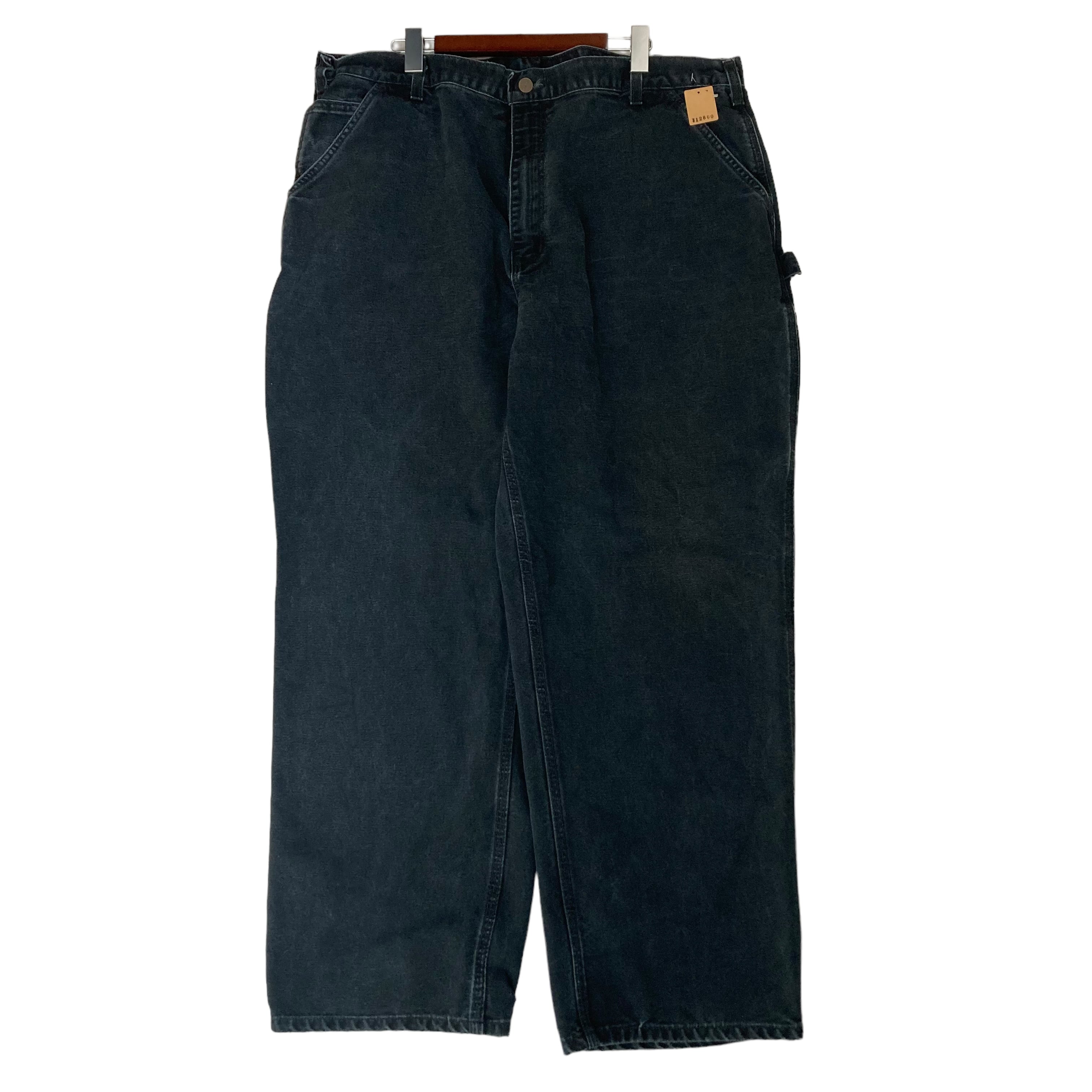 W42×L30】Carhartt ペインターパンツ ブラック 革パッチ | 古着屋OLDGREEN