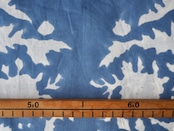 block print fabric d32 blue