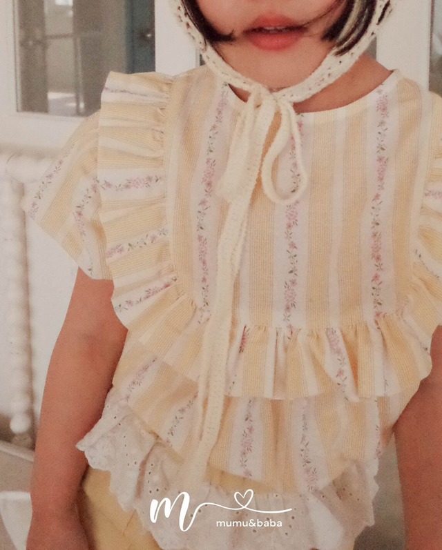 [予約] mumu&baba - mary ann blouse ( yellow )