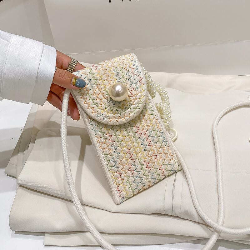 ネット赤い小さなバッグ女性のバッグ2020新しいトレンディな野生の夏のワンショルダーメッセンジャーバッグフェアリーパール携帯電話バッグ Tiancai_Wing_Bag6173333