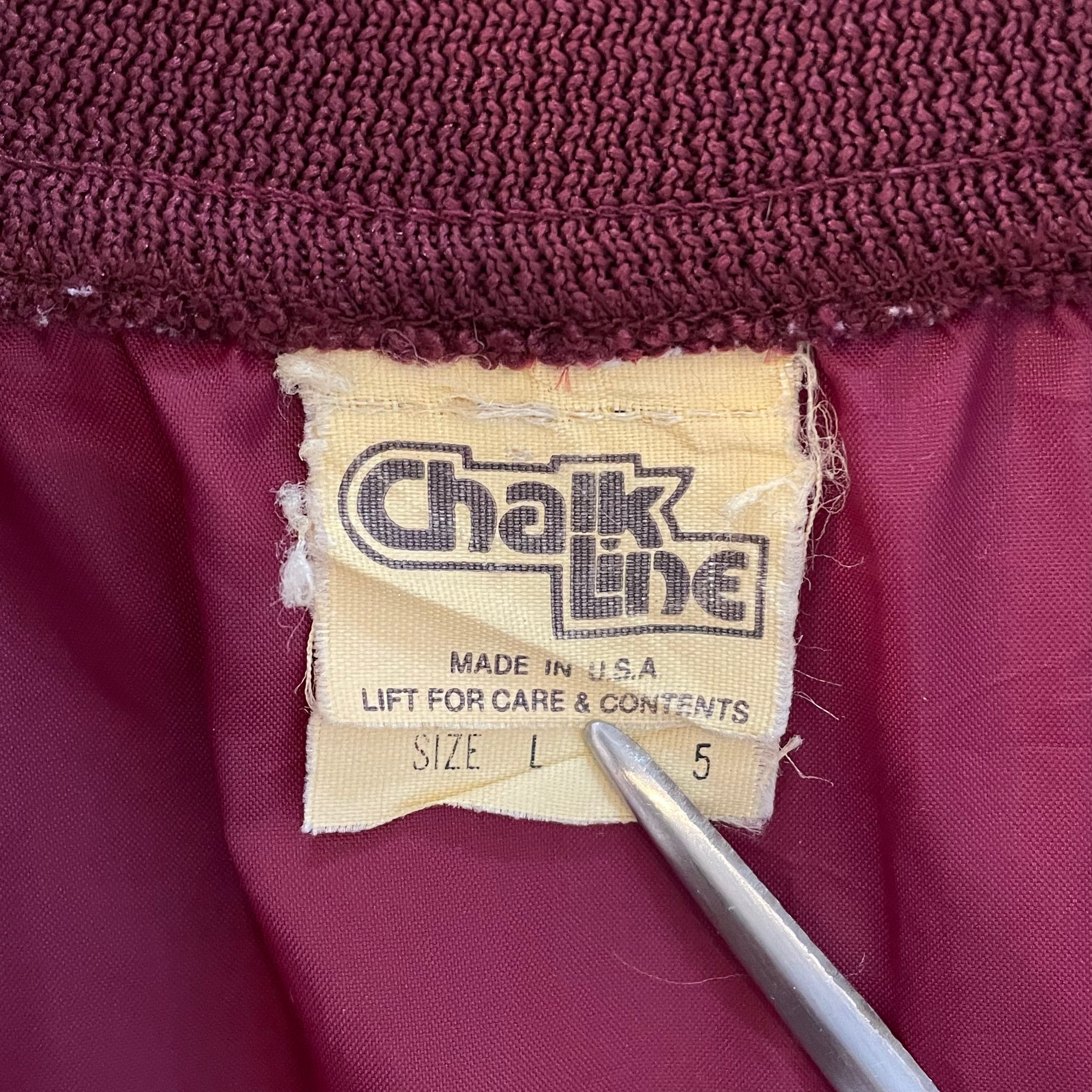CHALKLINE】80s 90s USA製 ナイロンジャケット スタジャン 