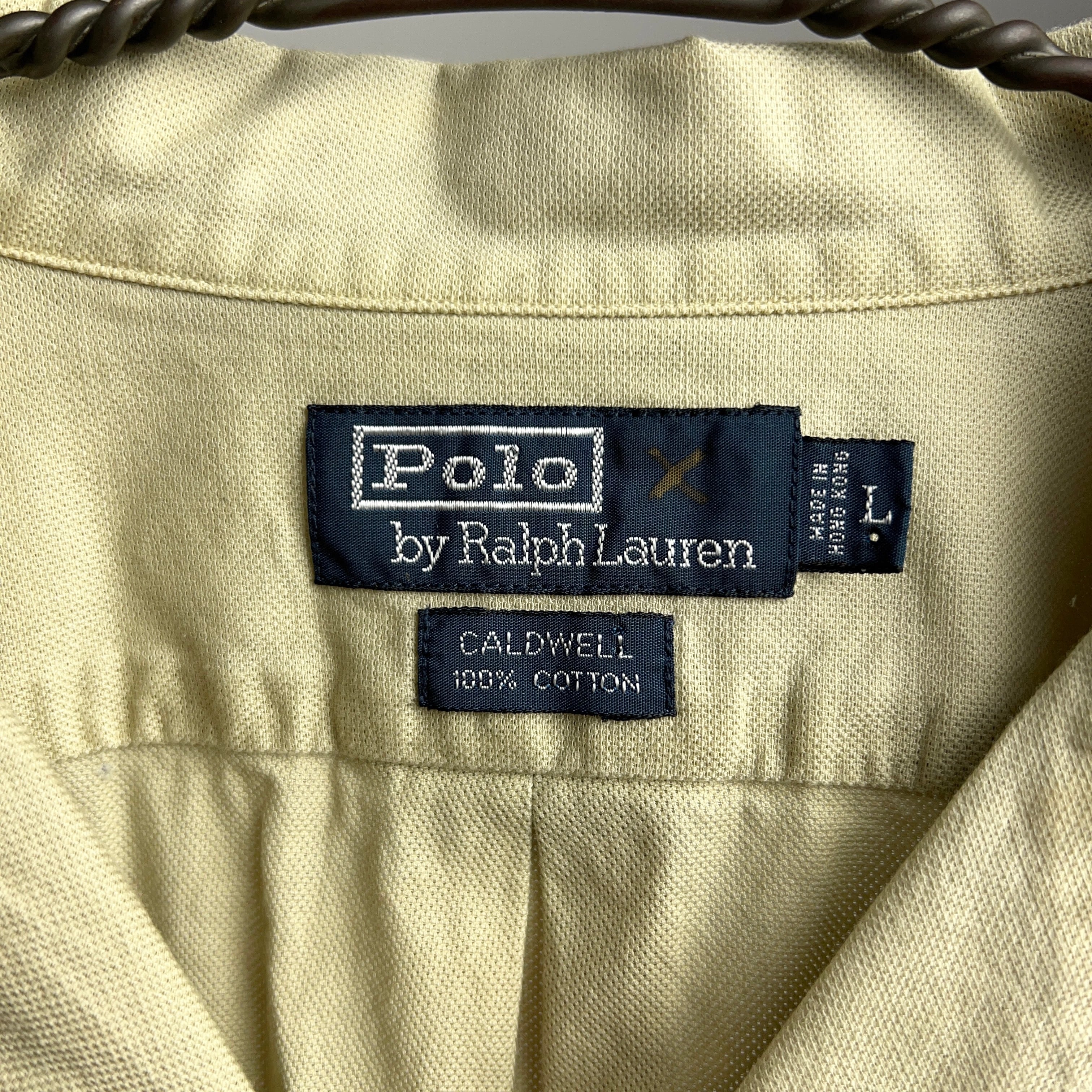 's “Polo Ralph Lauren” CALDWELL S/S SHIRT SIZE L ラルフローレン