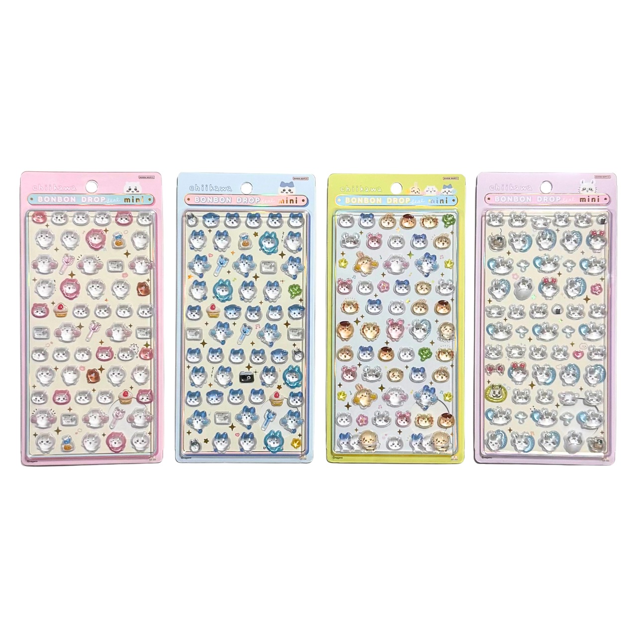 【4種セットA+ランダムシール1枚】ボンボンドロップシール　ちいかわmini - 1