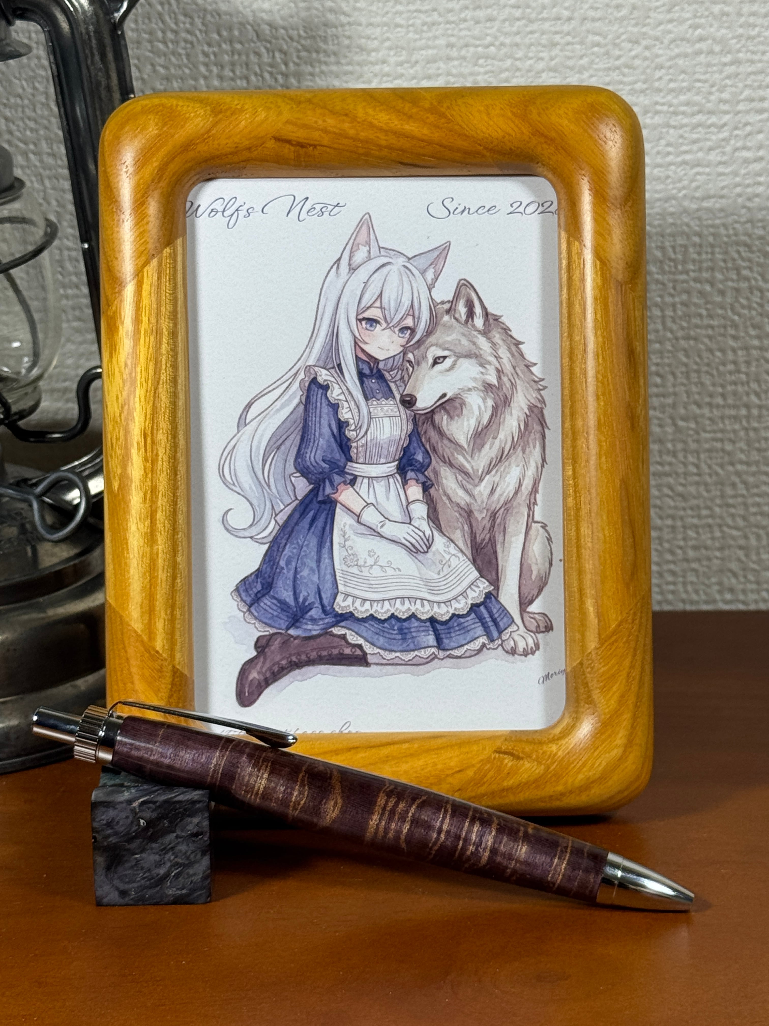 木軸ペン ボールペン61（ウルフネスト ハンドメイド ペン ワークショップ） Wolf's Nest Handmade pen workshop