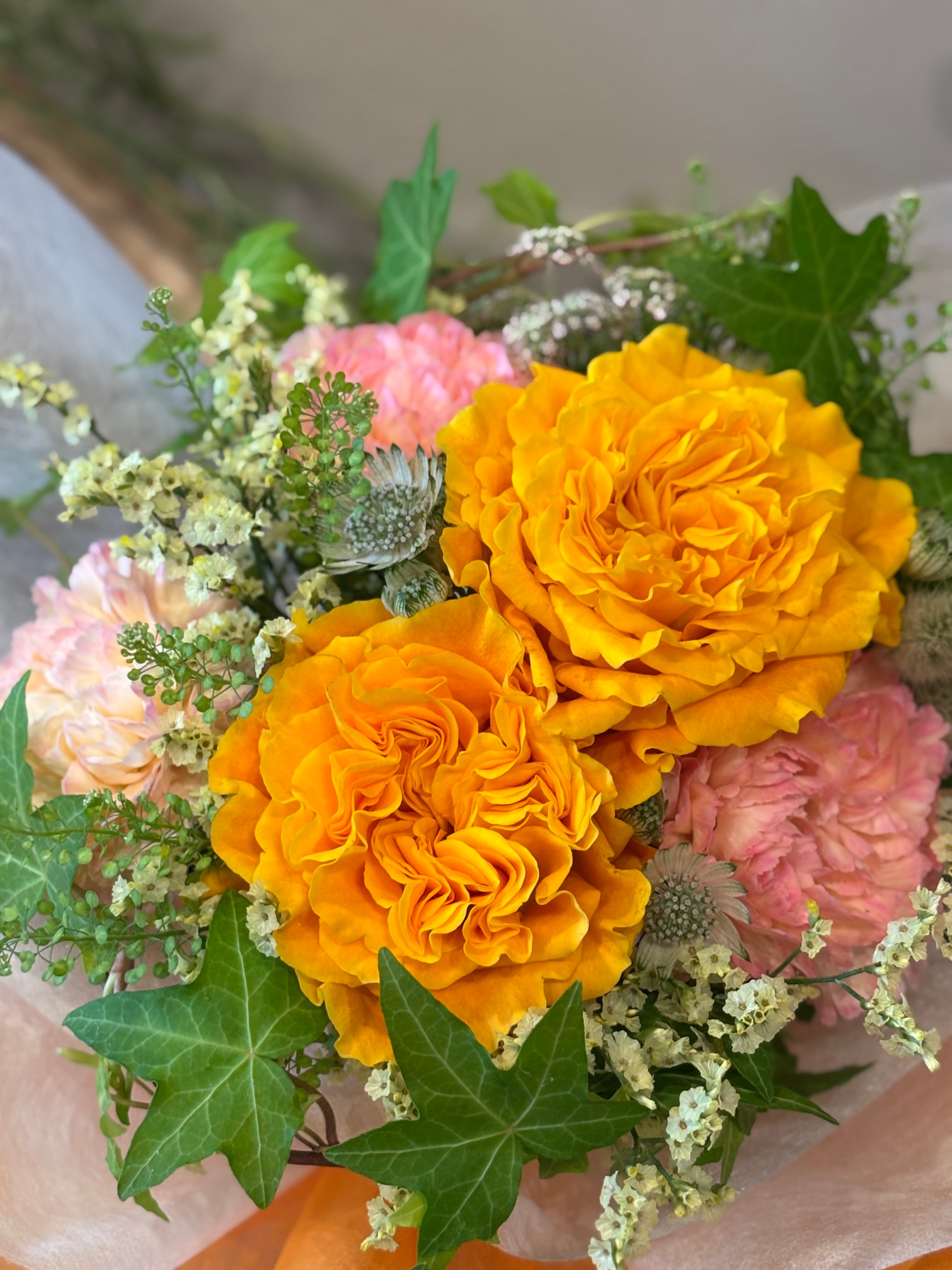 スタンディングブーケyellow＆orange | 89's flower