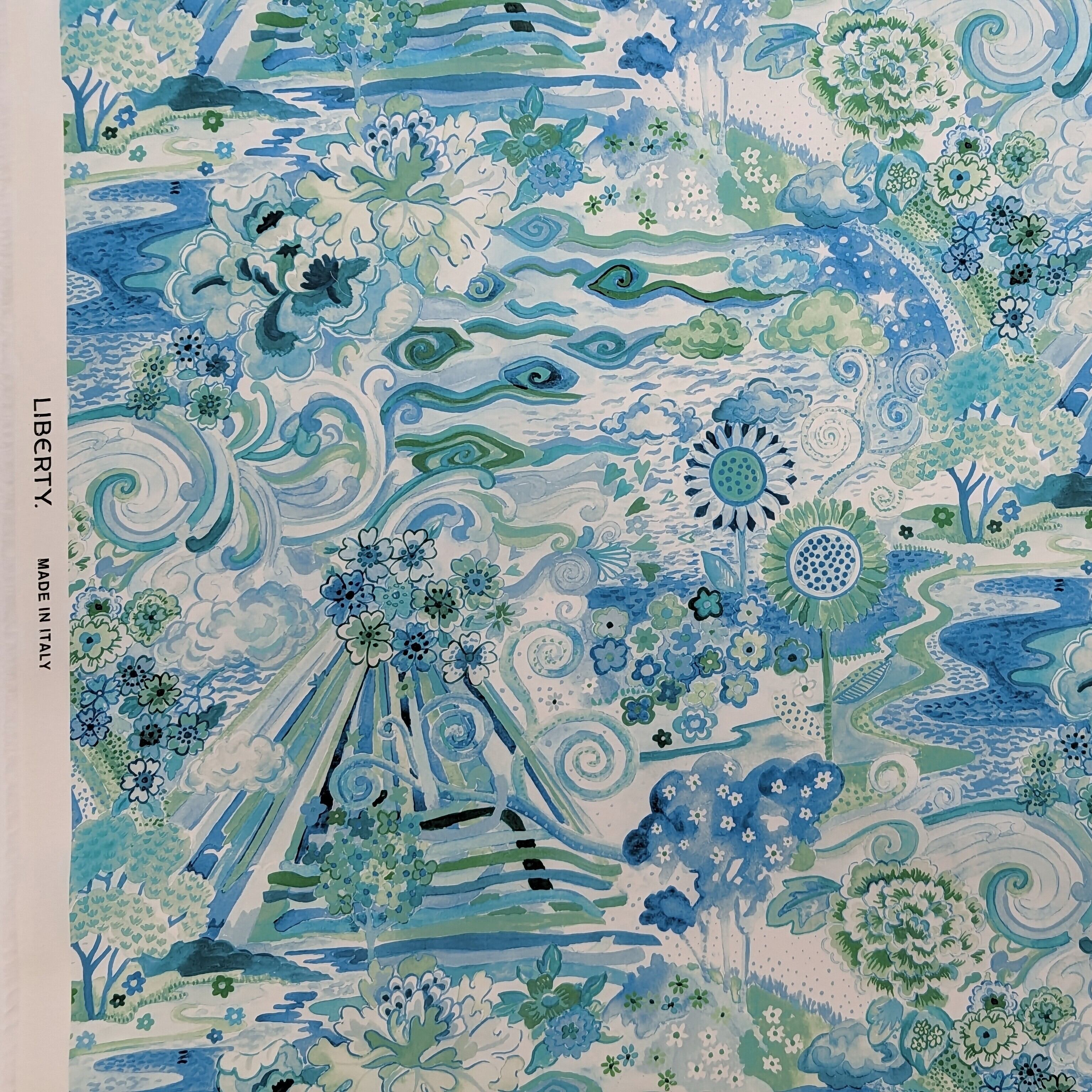 ◆輸入 リバティ LIBERTY タナローン Elysia Meadow X エリシアメドウ X 約130×50cm